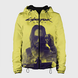 Куртка с капюшоном женская Cyberpunk 2077, цвет: 3D-черный