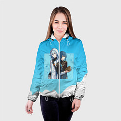 Куртка с капюшоном женская Genshin Impact, цвет: 3D-белый — фото 2