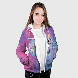 Куртка с капюшоном женская Genshin Impact, цвет: 3D-белый — фото 2