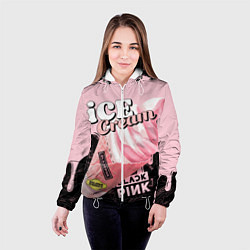 Куртка с капюшоном женская BLACKPINK ICE CREAM, цвет: 3D-белый — фото 2