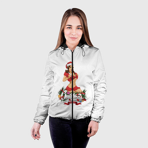 Женская куртка Christmas Party / 3D-Черный – фото 4