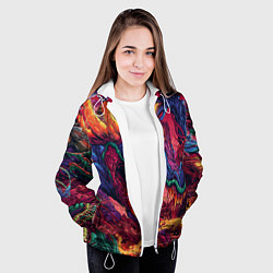 Куртка с капюшоном женская HYPER BEAST, цвет: 3D-белый — фото 2