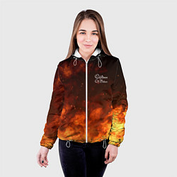 Куртка с капюшоном женская Children of Bodom Fire Z, цвет: 3D-белый — фото 2
