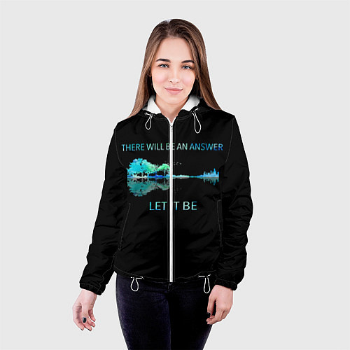 Женская куртка The Beatles / 3D-Белый – фото 4