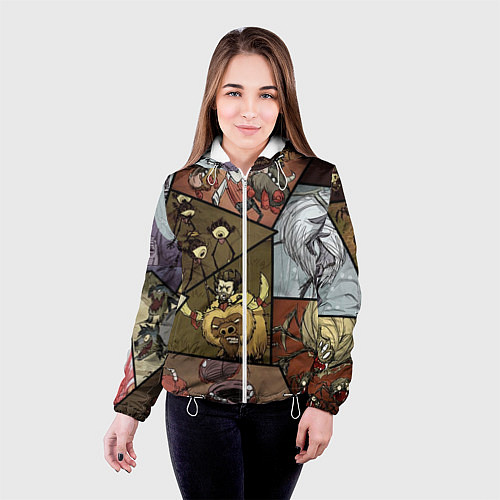 Женская куртка Dont Starve / 3D-Белый – фото 4