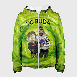 Куртка с капюшоном женская Репер - OG Buda, цвет: 3D-белый