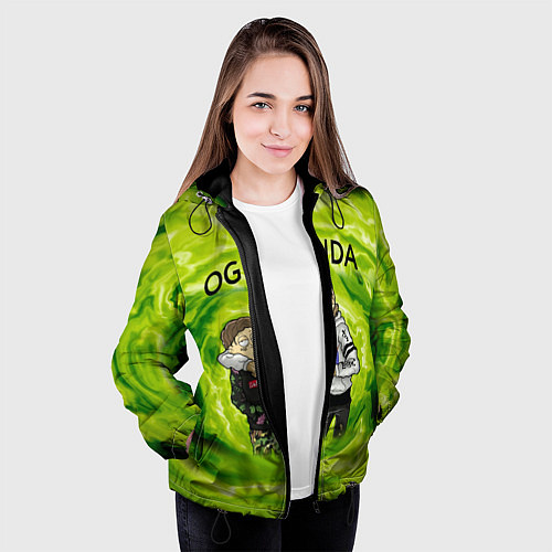 Женская куртка Репер - OG Buda / 3D-Черный – фото 3