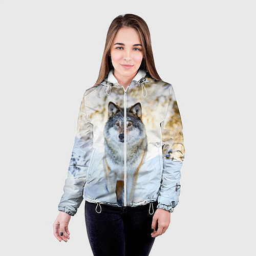 Женская куртка Я зимой / 3D-Белый – фото 4