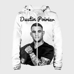 Куртка с капюшоном женская Dustin Poirier, цвет: 3D-белый