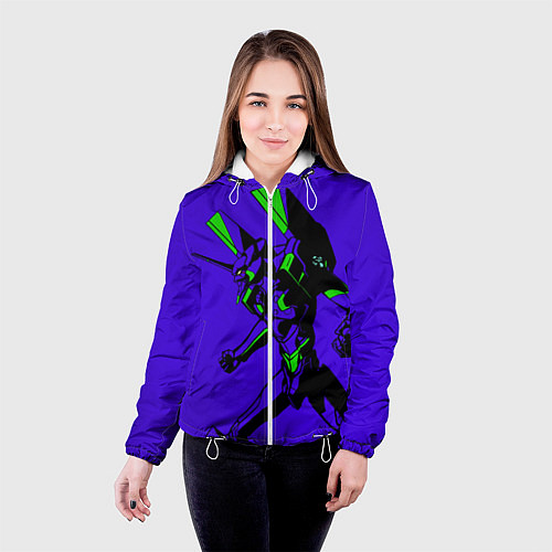 Женская куртка Евангилион / 3D-Белый – фото 4