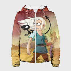 Куртка с капюшоном женская Разочарование, цвет: 3D-белый