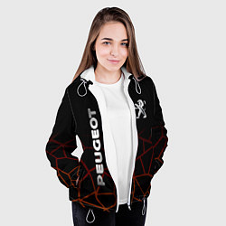 Куртка с капюшоном женская PEUGEOT, цвет: 3D-белый — фото 2