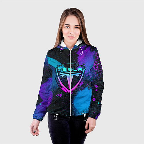 Женская куртка TESLA NEON / 3D-Белый – фото 4