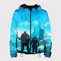 Куртка с капюшоном женская Вальгала, цвет: 3D-черный