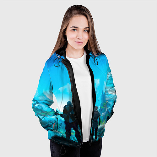 Женская куртка Вальгала / 3D-Черный – фото 3