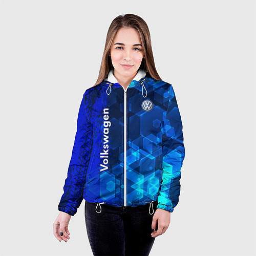 Женская куртка Volkswagen / 3D-Белый – фото 4