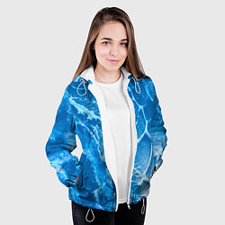 Куртка с капюшоном женская Ледяной, цвет: 3D-белый — фото 2