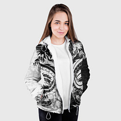 Куртка с капюшоном женская ДРАКОНЫ DRAGONS, цвет: 3D-белый — фото 2