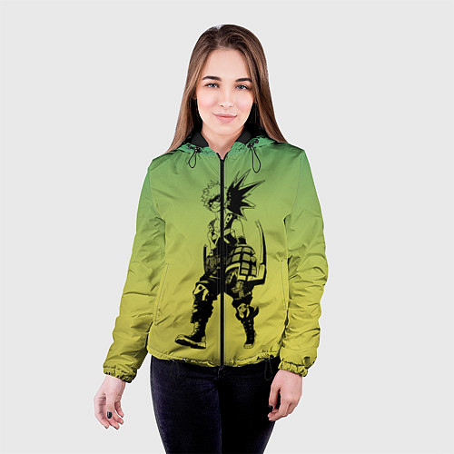 Женская куртка Моя Геройская Академия / 3D-Черный – фото 4