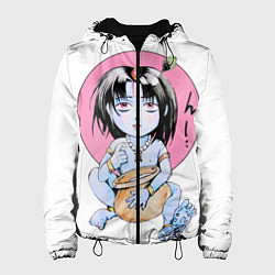 Куртка с капюшоном женская Маленький Кришна, цвет: 3D-черный