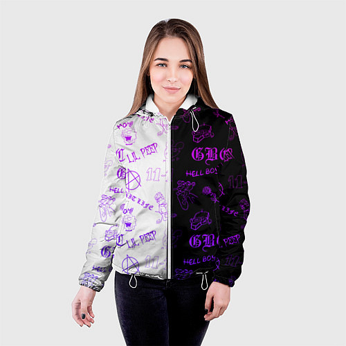 Женская куртка LIL PEEP / 3D-Белый – фото 4