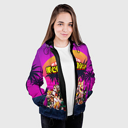 Куртка с капюшоном женская МОЯ ГЕРОЙСКАЯ АКАДЕМИЯ, цвет: 3D-черный — фото 2