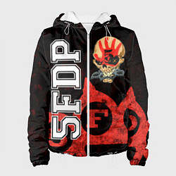Куртка с капюшоном женская Five Finger Death Punch 1, цвет: 3D-белый