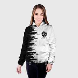Куртка с капюшоном женская Чёрный клевер,, цвет: 3D-белый — фото 2