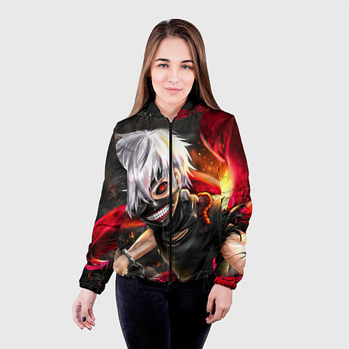 Женская куртка ТОКИЙСКИЙ ГУЛЬ / 3D-Черный – фото 4