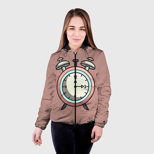 Женская куртка Clock / 3D-Черный – фото 4