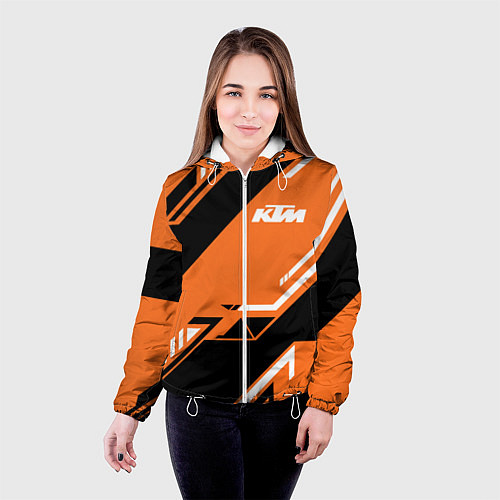Женская куртка KTM КТМ SPORT / 3D-Белый – фото 4