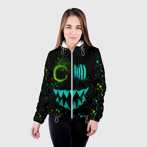 Женская куртка Монстр / 3D-Белый – фото 4