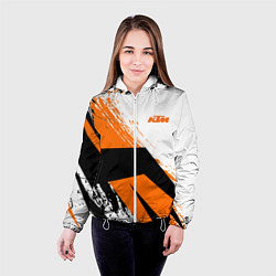 Куртка с капюшоном женская KTM КТМ Z, цвет: 3D-белый — фото 2