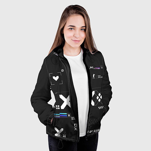 Женская куртка Desert Eagle: Printstream Graphite / 3D-Черный – фото 3