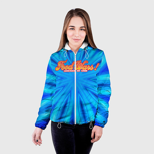 Женская куртка Кулинарные поединки Сомы / 3D-Белый – фото 4