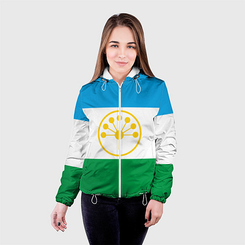 Женская куртка Башкортостан / 3D-Белый – фото 4