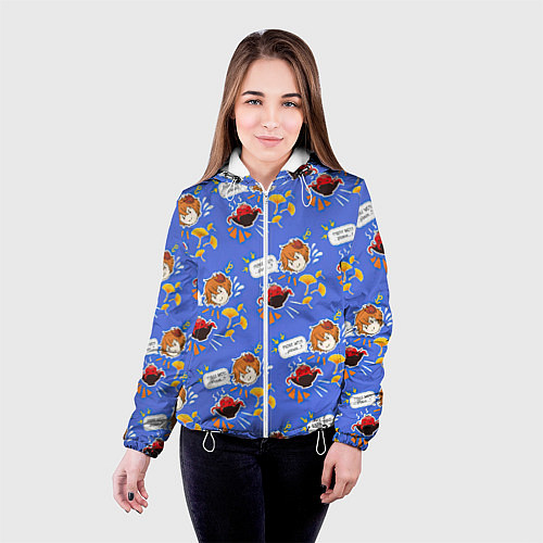 Женская куртка Тарталья на обеде / 3D-Белый – фото 4