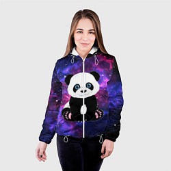Куртка с капюшоном женская Space Panda, цвет: 3D-белый — фото 2