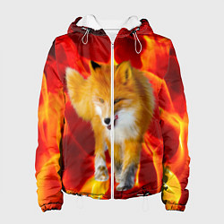 Куртка с капюшоном женская Fire Fox, цвет: 3D-белый