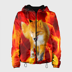 Куртка с капюшоном женская Fire Fox, цвет: 3D-черный