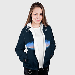 Куртка с капюшоном женская Глаз природы, цвет: 3D-белый — фото 2