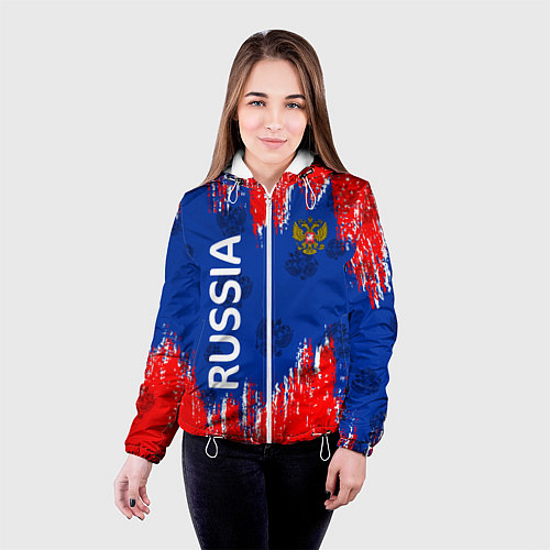 Женская куртка RUSSIA / 3D-Белый – фото 4