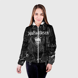 Куртка с капюшоном женская Магическая Битва Jujutsu Kaisen, цвет: 3D-белый — фото 2
