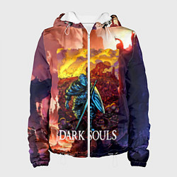 Куртка с капюшоном женская DARKSOULS RPG, цвет: 3D-белый