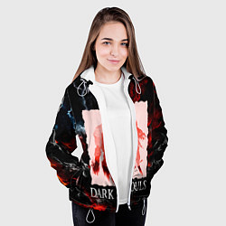 Куртка с капюшоном женская DARKSOULS GAME, цвет: 3D-белый — фото 2