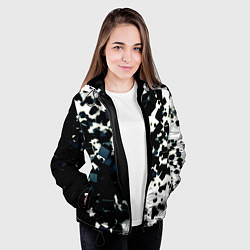 Куртка с капюшоном женская KUBIKI, цвет: 3D-черный — фото 2