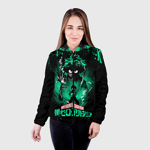 Женская куртка МОЯ ГЕРОЙСКАЯ АКАДЕМИЯ ДЭКУ / 3D-Черный – фото 4