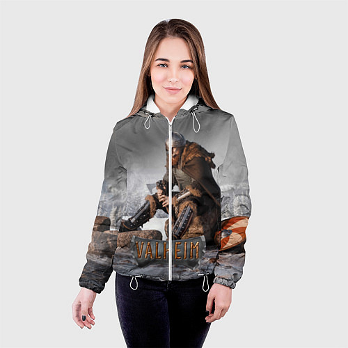 Женская куртка Valheim Викинг / 3D-Белый – фото 4