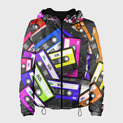Куртка с капюшоном женская OLD SCHOOL, цвет: 3D-черный