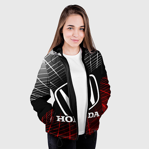 Женская куртка HONDA ХОНДА СЕТКА / 3D-Черный – фото 3